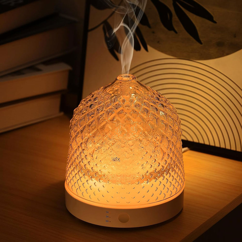Home Fragrance Electric Diffuser - Электрический стеклянный ультразвуковой ароматизатор 200 мл,