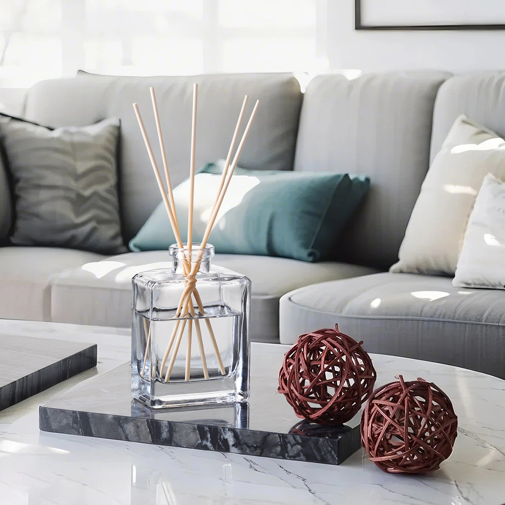 Home Fragrance Japan - Современный простой квадратный стеклянный флакон для