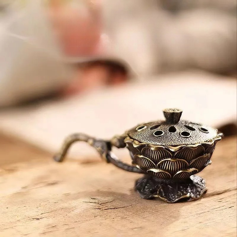 Home Fragrance Zen - Курильница из сплава лотоса для домашнего
