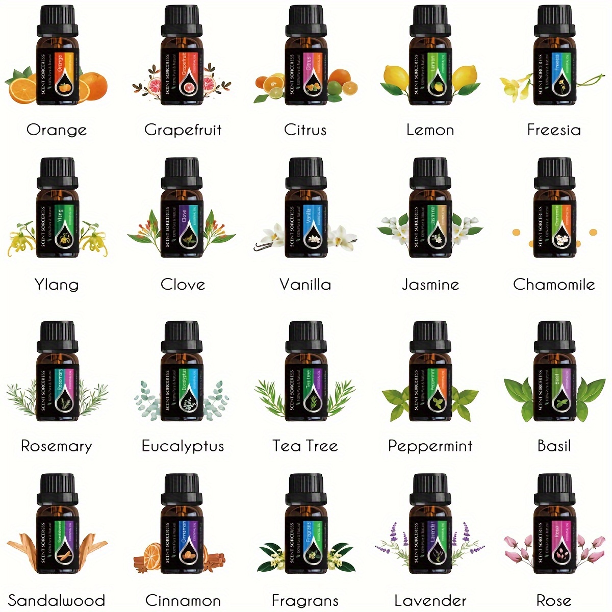 20 шт./компл. набор эфирных ма – обзор и цена Home Fragrance Liquid